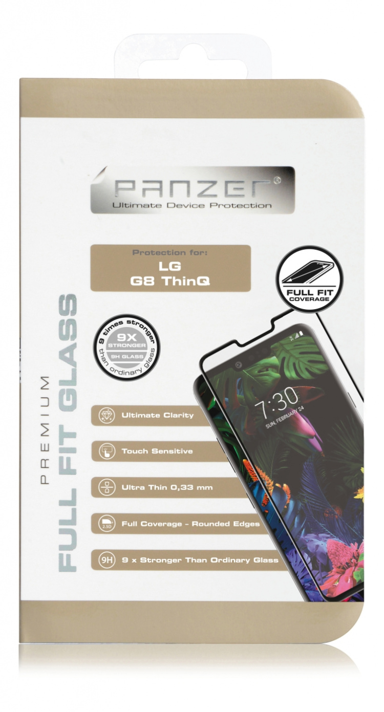 Panzer LG G8 ThinQ, Full-Fit Glass, Black Panzer LG G8 ThinQ, Full-Fit Glass, Black
