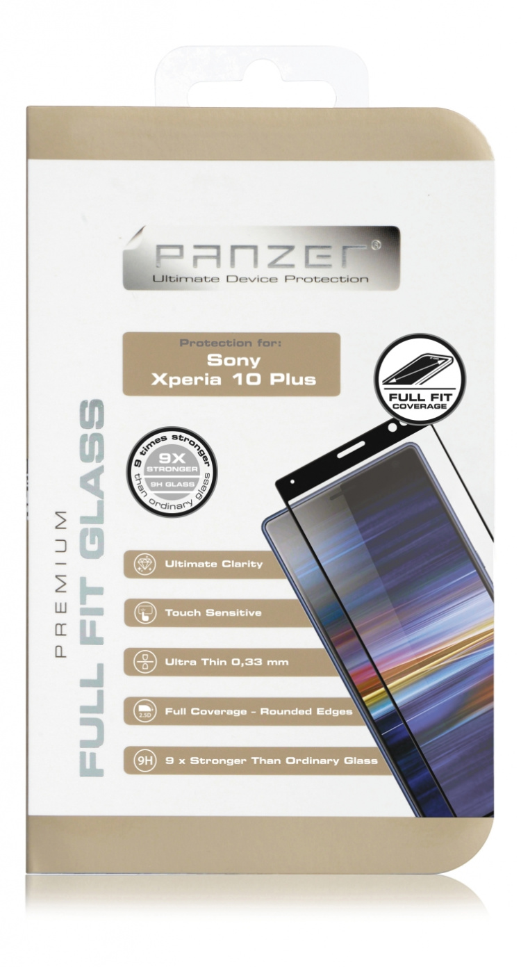Panzer Sony Xperia 10 Plus, Full-Fit Glass, Black Panzer Sony Xperia 10 Plus, Full-Fit Glass, Black