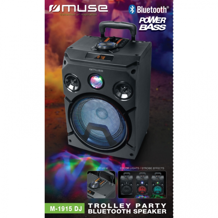Muse M-1915 DJ Party speaker Trolly BT 150W