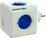 PowerCube Original 4 uttag, 2 USB, Blå