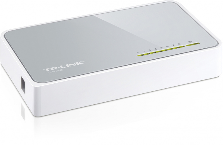 TP-LINK nätverksswitch, 8-ports, 10/100 Mbps, RJ45, Auto MDI/MDIX