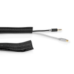 Nedis Cable Management | Sleeve | 1 pcs | Maximum cable thickness: 15 mm | Nylon | Black Nedis Cable Management | Sleeve | 1 pcs | Maximum cable thickness: 15 mm | Nylon | Black