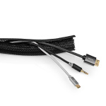 Nedis Cable Management | Sleeve | 1 pcs | Maximum cable thickness: 30 mm | Nylon | Black