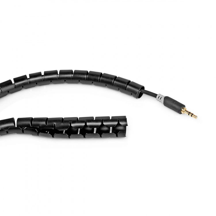 Nedis Cable Management | Spiral Sleeve | 1 pcs | Maximum cable thickness: 16 mm | PE | Black