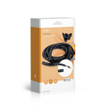 Nedis Cable Management | Spiral Sleeve | 1 pcs | Maximum cable thickness: 16 mm | PE | Black