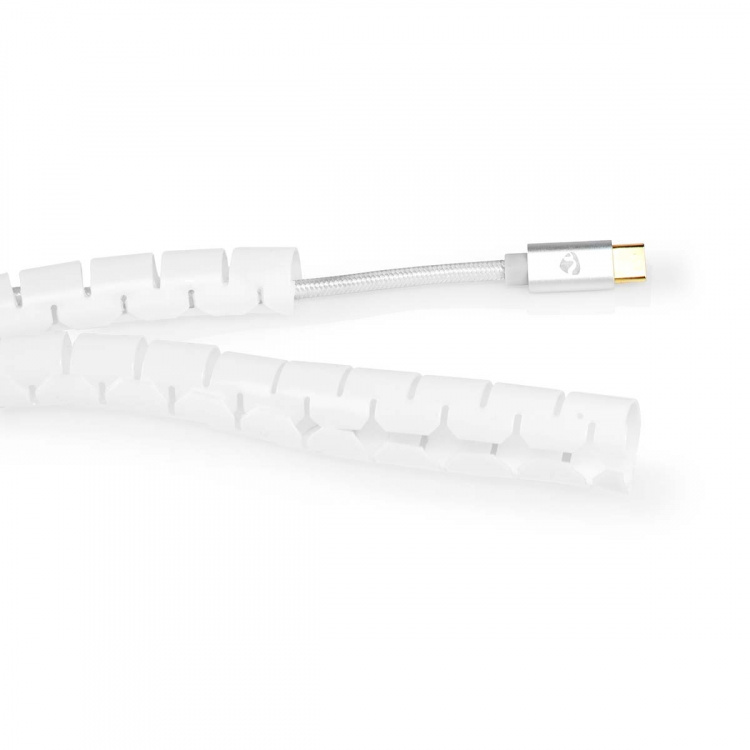 Nedis Cable Management | Spiral Sleeve | 1 pcs | Maximum cable thickness: 16 mm | PE | White