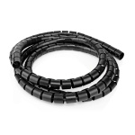 Nedis Cable Management | Spiral Sleeve | 1 pcs | Maximum cable thickness: 22 mm | PE | Black