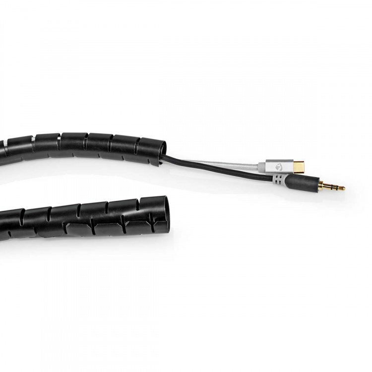 Nedis Cable Management | Spiral Sleeve | 1 pcs | Maximum cable thickness: 22 mm | PE | Black