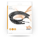 Nedis Cable Management | Spiral Sleeve | 1 pcs | Maximum cable thickness: 22 mm | PE | Black