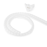 Nedis Cable Management | Spiral Sleeve | 1 pcs | Maximum cable thickness: 22 mm | PE | White