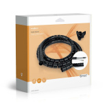Nedis Cable Management | Spiral Sleeve | 1 pcs | Maximum cable thickness: 28 mm | PE | Black