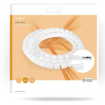 Nedis Cable Management | Spiral Sleeve | 1 pcs | Maximum cable thickness: 28 mm | PE | White