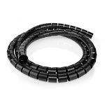 Nedis Cable Management | Spiral Sleeve | 1 pcs | Maximum cable thickness: 32 mm | PE | Black