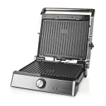 Nedis Contact Grill | 2000 W | 29 x 23 cm | Adjustable temperature control | Plastic / Stainless Steel