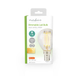 Nedis LED Filament Bulb E14 | G45 | 4.5 W | 470 lm | 2700 K | Dimmable | Warm White | Retro Style | 1 pcs | Clear