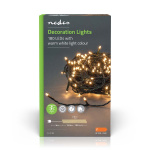 Nedis Christmas Lights | 180 LED\'s | Warm White | 13.50 m | Indoor & Outdoor | Mains Powered Nedis Christmas Lights | 180 LED\'s | Warm White | 13.50 m | Indoor & Outdoor | Mains Powered