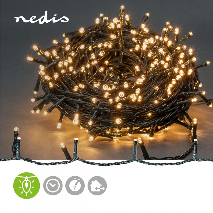 Nedis Christmas Lights | 720 LED\'s | Warm White | 54.00 m | Indoor & Outdoor | Mains Powered Nedis Christmas Lights | 720 LED\'s | Warm White | 54.00 m | Indoor & Outdoor | Mains Powered