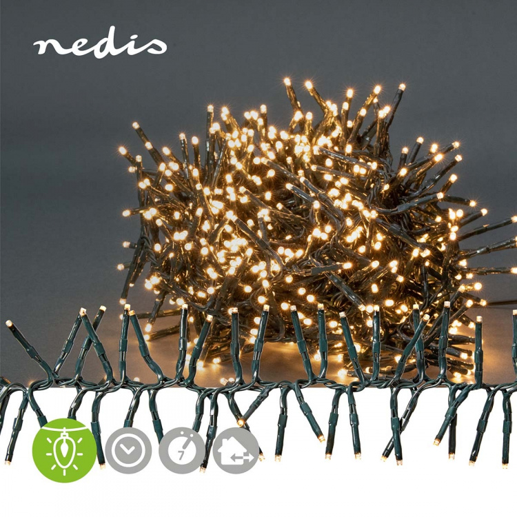 Nedis Christmas Lights | 576 LED\'s | Warm White | 4.20 m | Indoor & Outdoor | Mains Powered Nedis Christmas Lights | 576 LED\'s | Warm White | 4.20 m | Indoor & Outdoor | Mains Powered