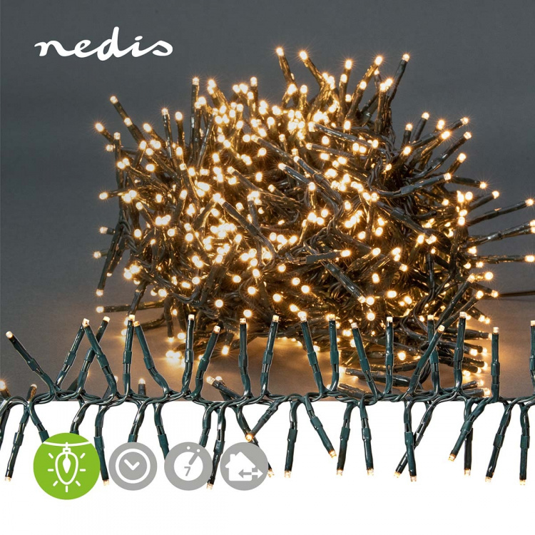 Nedis Christmas Lights | 768 LED\'s | Warm White | 5.60 m | Indoor & Outdoor | Mains Powered