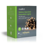 Nedis Christmas Lights | 48 LED\'s | Warm White | 3.60 m | Indoor & Outdoor | Battery Powered