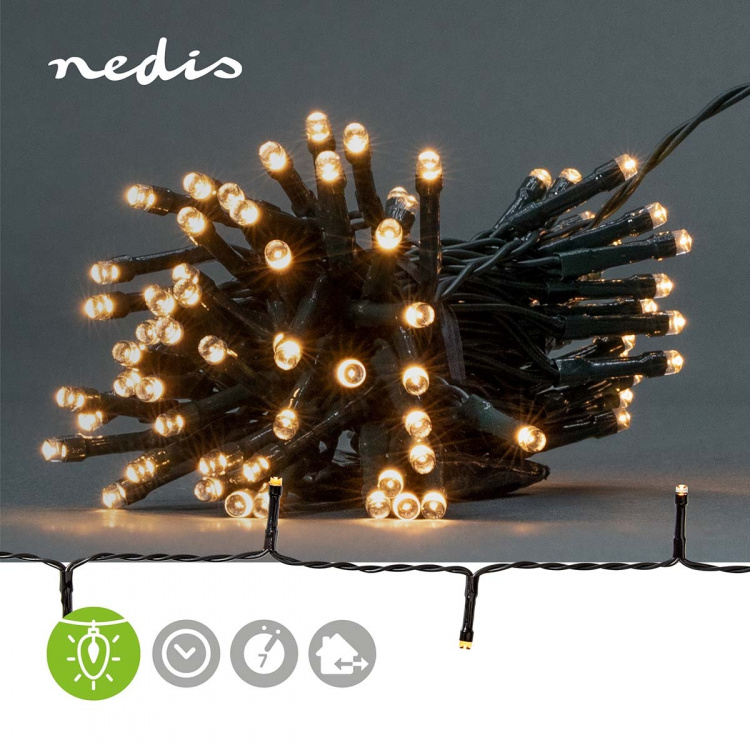 Nedis Christmas Lights | 48 LED\'s | Warm White | 3.60 m | Indoor & Outdoor | Battery Powered
