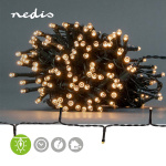 Nedis Christmas Lights | 192 LED\'s | Warm White | 14.40 m | Indoor & Outdoor | Battery Powered