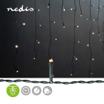 Nedis Decorative Icicle Lights | 180 LED\'s | Warm White | 5.90 m | Mains Powered