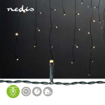 Nedis Decorative Icicle Lights | 360 LED\'s | Warm White | 9.00 m | Mains Powered