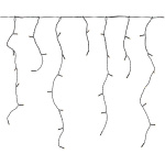 Nedis Decorative Icicle Lights | 360 LED\'s | Warm White | 9.00 m | Mains Powered