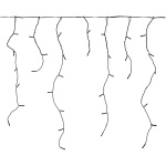 Nedis Decorative Icicle Lights | 360 LED\'s | Warm White | 9.00 m | Mains Powered