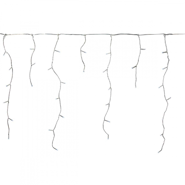 Nedis Decorative Icicle Lights | 180 LED\'s | Cool White | 5.90 m | Mains Powered