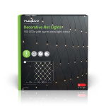 Nedis Decorative Net Lights | Warm White | 160 LED\'s | 2 x 1 m | Indoor & Outdoor | Mains Powered Nedis Decorative Net Lights | Warm White | 160 LED\'s | 2 x 1 m | Indoor & Outdoor | Mains Powered