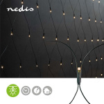 Nedis Decorative Net Lights | Warm White | 320 LED\'s | 3 x 1.5 m | Indoor & Outdoor | Mains Powered