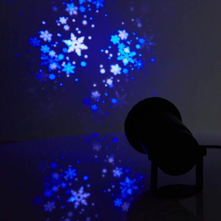 Nedis Decorative Light | LED snowflake projector | White and blue ice crystals | Indoor & Outdoor