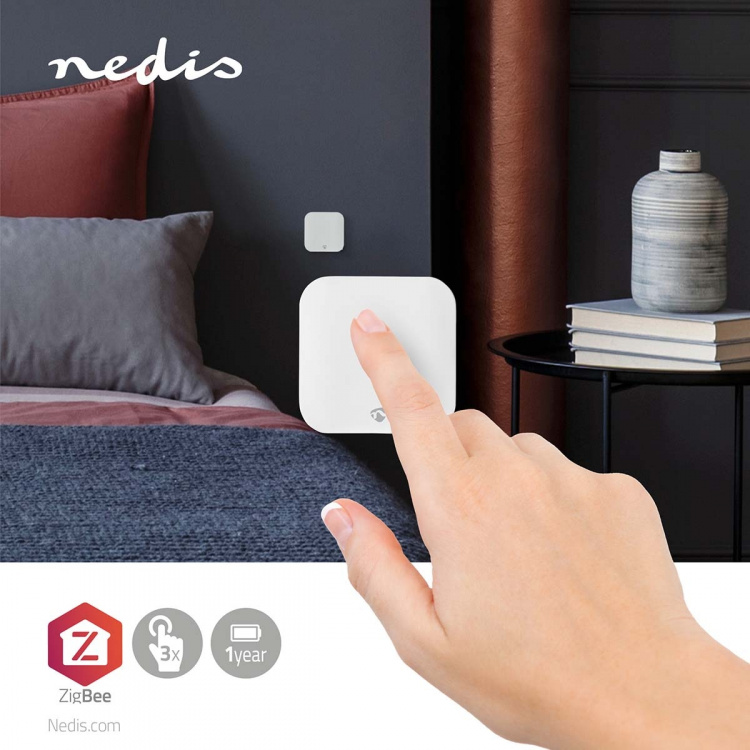 Nedis SmartLife Wall Switch | Wall Mount | Android™ / IOS | Plastic | White