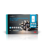 Nedis Smart Christmas lights | Wi-Fi | Warm to Cool White | 50 LED\'s | 5.00 m | Android™ / IOS