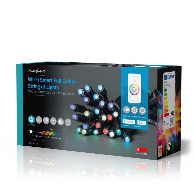 Nedis Smart Christmas lights | Wi-Fi | RGB | 48 LED\'s | 10.80 m | Android™ / IOS
