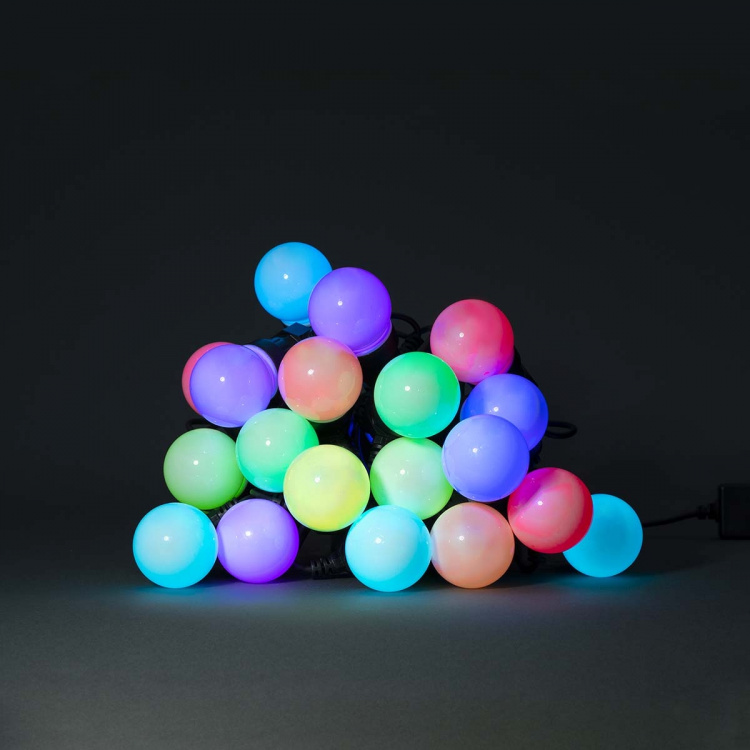 Nedis SmartLife Decorative Lights | Party Lights | Wi-Fi | RGB / White | 20 LED\'s | 10 m | Android™ / IOS | Bulb diameter: 50 mm Nedis SmartLife Decorative Lights | Party Lights | Wi-Fi | RGB / White | 20 LED\'s | 10 m | Android™ / IOS | Bulb diameter: 50 mm