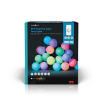 Nedis SmartLife Decorative Lights | Party Lights | Wi-Fi | RGB / White | 20 LED\'s | 10 m | Android™ / IOS | Bulb diameter: 50 mm Nedis SmartLife Decorative Lights | Party Lights | Wi-Fi | RGB / White | 20 LED\'s | 10 m | Android™ / IOS | Bulb diameter: 50 mm