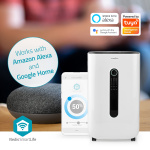 Nedis SmartLife Dehumidifier | Wi-Fi | Dehumidification / Continuous / Max+ / Dry laundry / Ventilation | Android™ / IOS | 195 m³/h