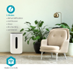 Nedis SmartLife Dehumidifier | Wi-Fi | Dehumidification / Continuous / Max+ / Dry laundry / Ventilation | Android™ / IOS | 195 m³/h