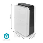 Nedis SmartLife Dehumidifier | Wi-Fi | Dehumidification / Continuous / Max+ / Dry laundry / Ventilation | Android™ / IOS | 210 m³/h Nedis SmartLife Dehumidifier | Wi-Fi | Dehumidification / Continuous / Max+ / Dry laundry / Ventilation | Android™ / IOS | 210 m³/h