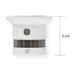 Nedis SmartLife Smoke Detector | Zigbee 3.0 | Battery Powered | Sensor life cycle: 10 year | EN 14604 | Max. battery life: 60 Months | 85 dB | White | 1 pcs