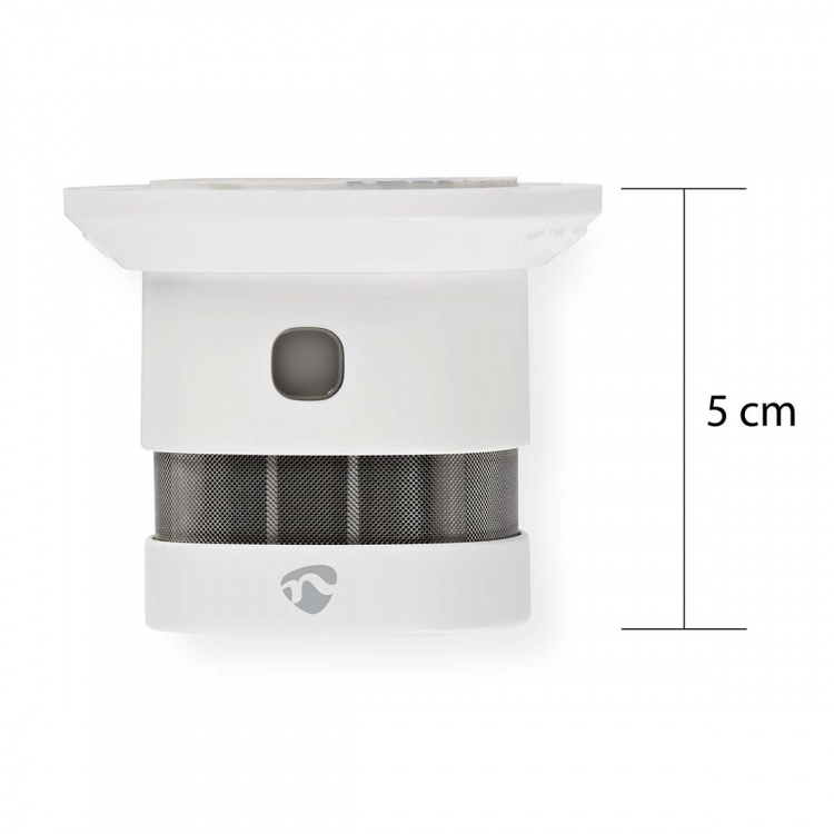 Nedis SmartLife Smoke Detector | Zigbee 3.0 | Battery Powered | Sensor life cycle: 10 year | EN 14604 | Max. battery life: 60 Months | 85 dB | White | 1 pcs