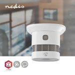 Nedis SmartLife Smoke Detector | Zigbee 3.0 | Battery Powered | Sensor life cycle: 10 year | EN 14604 | Max. battery life: 60 Months | 85 dB | White | 1 pcs