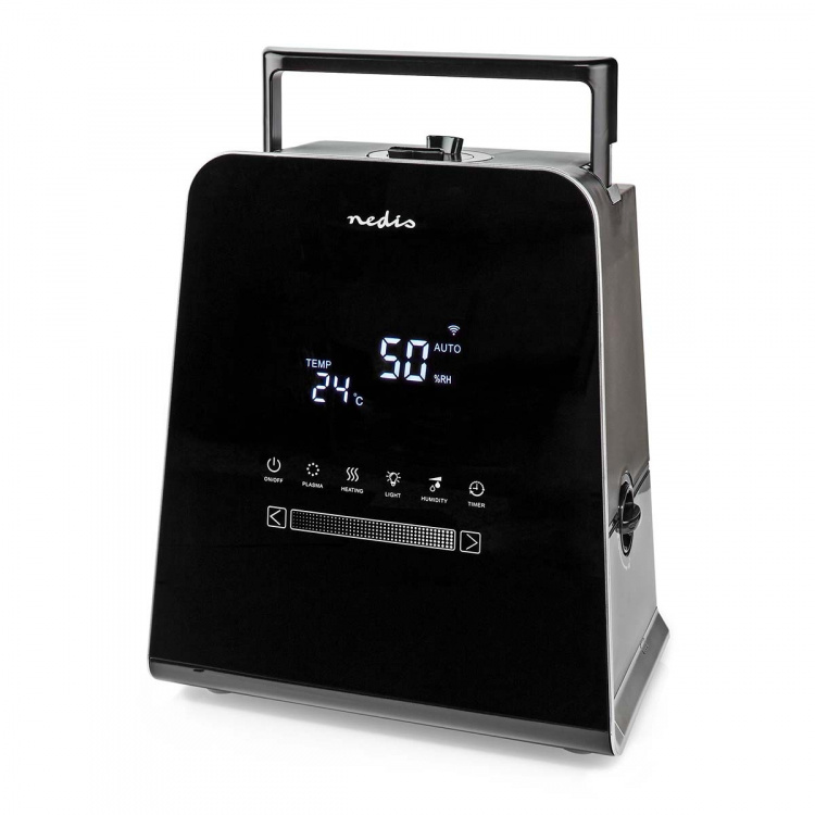 Nedis SmartLife Humidifier | 110 W | With Cool and Warm Mist | 5.5 l | Hygrometer | Timer | Remote control | Night mode | Black