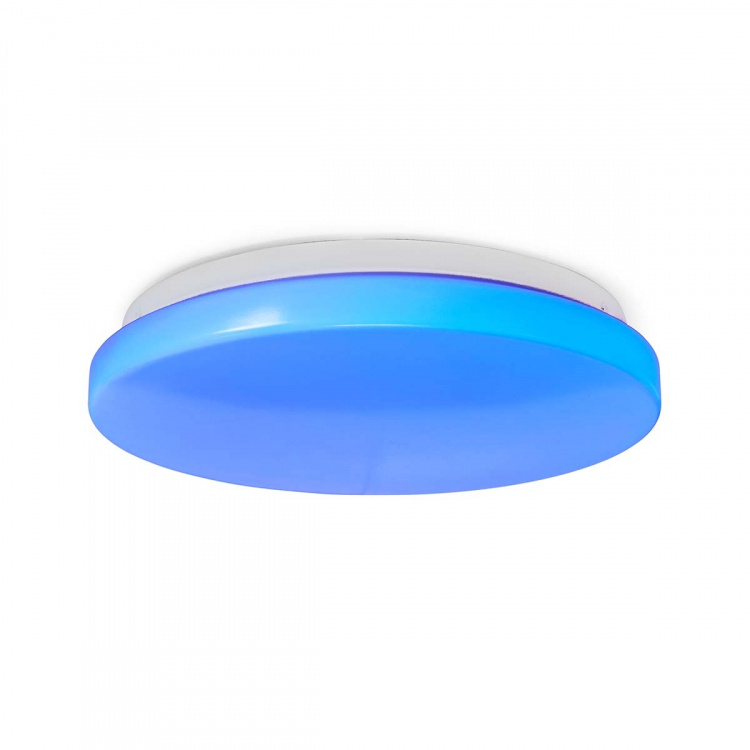 Nedis SmartLife Ceiling Light | Wi-Fi | RGB / Warm to Cool White | Round | Diameter: 260 mm | 1820 lm | 3000 - 6500 K | IP20 | Energy class: F | Android™ / IOS