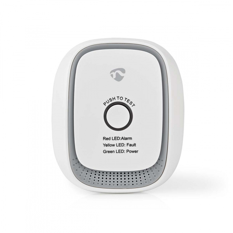 Nedis SmartLife Gas Detector | Zigbee 3.0 | Mains Powered | Sensor life cycle: 5 year | EN 50194-1:2009 | Android™ / IOS | With test button | 75 dB | White Nedis SmartLife Gas Detector | Zigbee 3.0 | Mains Powered | Sensor life cycle: 5 year | EN 50194-1:2009 | Android™ / IOS | With test button | 75 dB | White