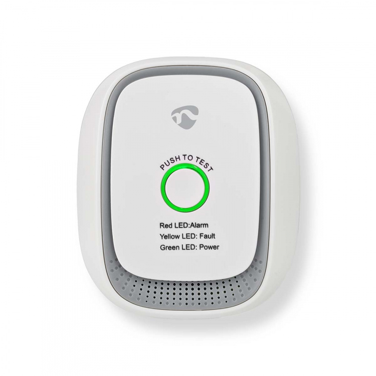 Nedis SmartLife Gas Detector | Zigbee 3.0 | Mains Powered | Sensor life cycle: 5 year | EN 50194-1:2009 | Android™ / IOS | With test button | 75 dB | White Nedis SmartLife Gas Detector | Zigbee 3.0 | Mains Powered | Sensor life cycle: 5 year | EN 50194-1:2009 | Android™ / IOS | With test button | 75 dB | White
