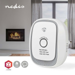 Nedis SmartLife Gas Detector | Zigbee 3.0 | Mains Powered | Sensor life cycle: 5 year | EN 50194-1:2009 | Android™ / IOS | With test button | 75 dB | White Nedis SmartLife Gas Detector | Zigbee 3.0 | Mains Powered | Sensor life cycle: 5 year | EN 50194-1:2009 | Android™ / IOS | With test button | 75 dB | White